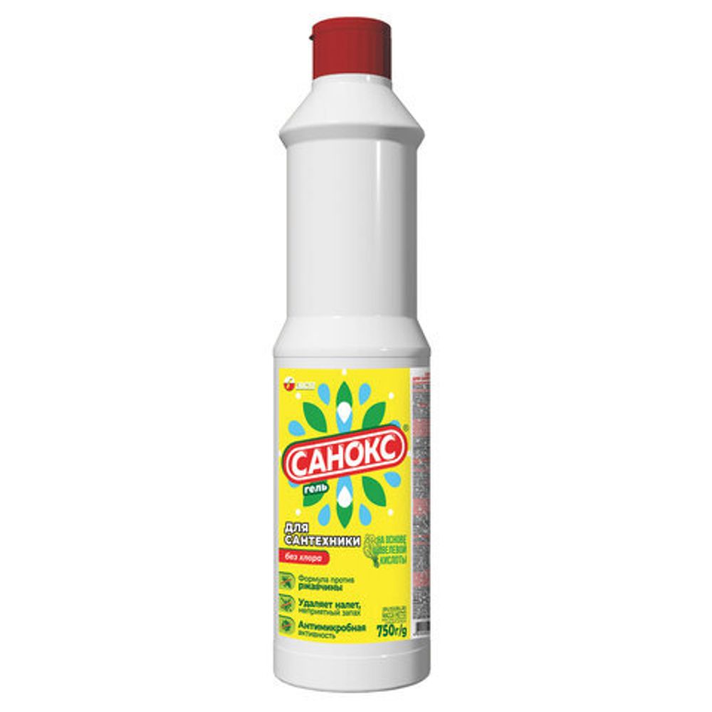 Чист.гель универсал. для сантехники САНОКС 750 мл