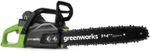 Аккумуляторная цепная пила Greenworks GD40CS15K2, 2005707UA,40v, 35 см, АКБ 2 А·ч и ЗУ