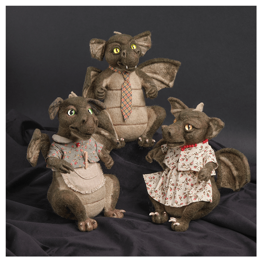 Валяная игрушка «Дракон Тамара Петровна»