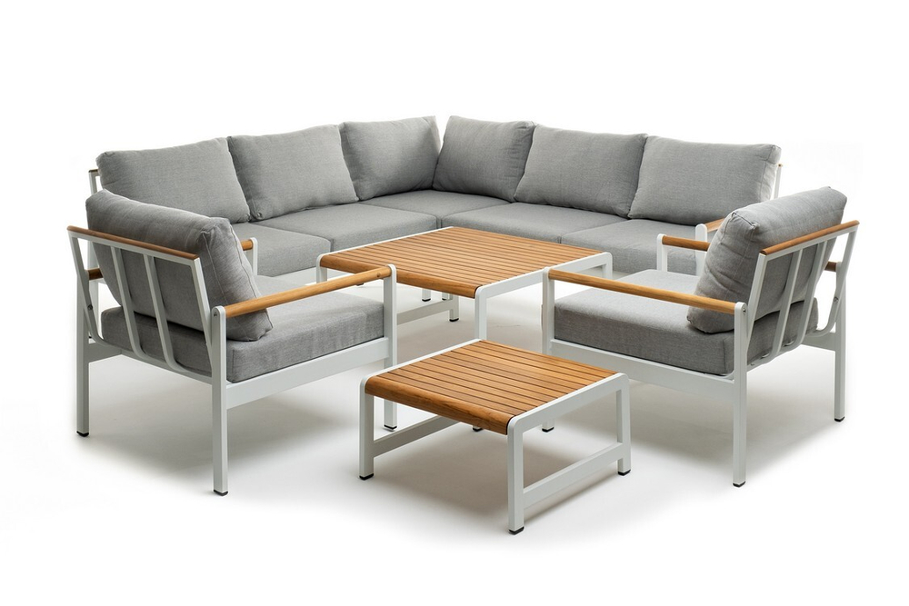 Лаунж зона из алюминия MAYA L белая