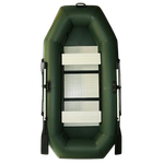 Лодка ПВХ Polar Bird Чирок Гребная PB-260Т Teal со стеклокомпозитной сланью и банкой Зелёная