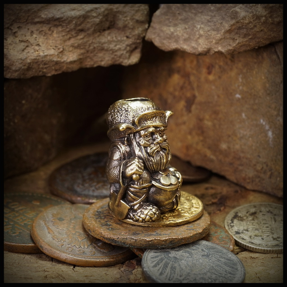 Темлячная бусина "Дед Хабар" для ножей , латунь