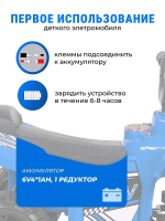 Детский электромобиль квадроцикл SR700 (Синий SR700)