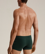 Мужские трусы шорты Atlantic, набор из 3 шт., хлопок, тёмно-синие + серый меланж + зеленые, 3MH-216