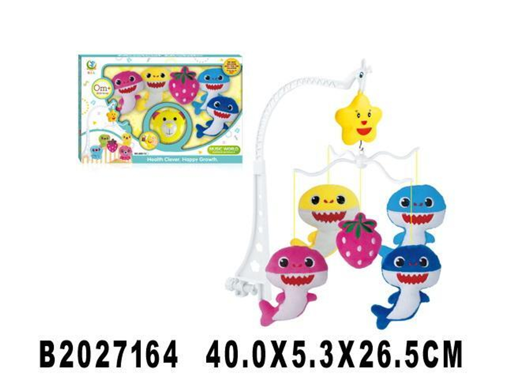 Карусель музыкальная для новорожденных, коробка 689-1