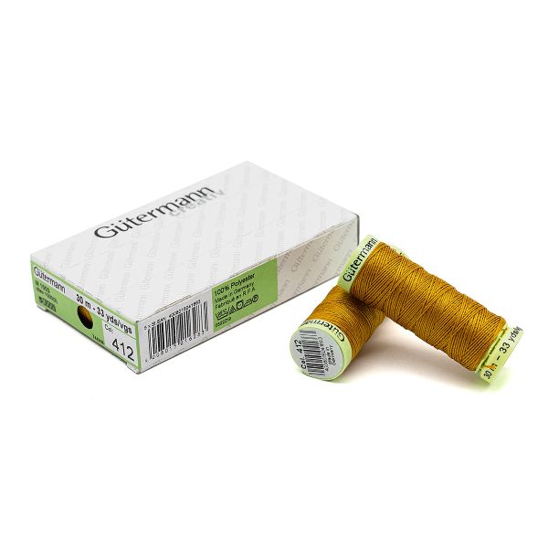 Нитки отделочные Gutermann Top Stitch 30 (30 метров), 5 кат. | 412 охра