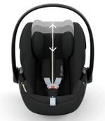 Коляска 3 в 1 Cybex Priam IV Rosegold и автокресло Cloud G i-Size Moon Black Plus Leaf Green