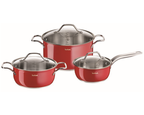 Набор посуды Tefal Intuition Colors 6 предметов 1,2/2,5/4,5л 16/20/24см B903S374