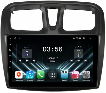 Магнитола для Renault Logan 2, Sandero 2 2014+ (рамка 10) - FarCar 3051M на Android 13