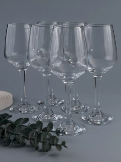 Набор бокалов для вина, 365 мл, 6 шт. прозрачные