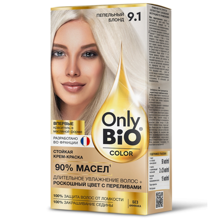 Крем краска Only Bio Color Пепельный блонд 9.1 115 мл