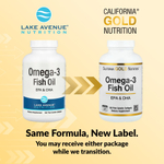 California Gold Nutrition, рыбий жир с омега-3, 120 капсул из рыбьего желатина (1250 мг в 1 капсуле)