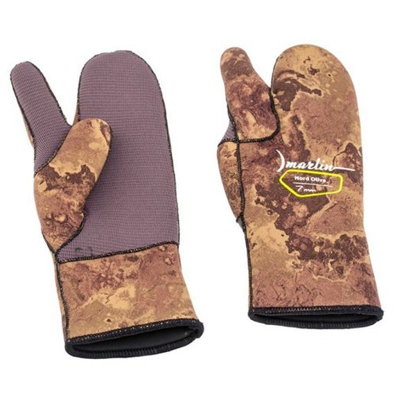 Перчатки трехпалые Marlin Nord 7 мм Оливковые