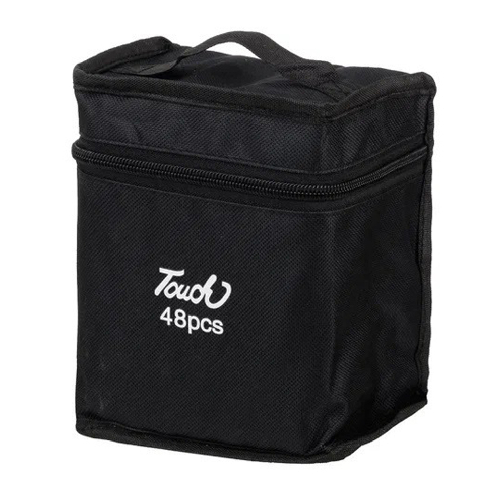 Маркер для скетчинга, двусторонние, Touch Aibao, четырёхгранные, 14 мм, спиртовые, 48 шт