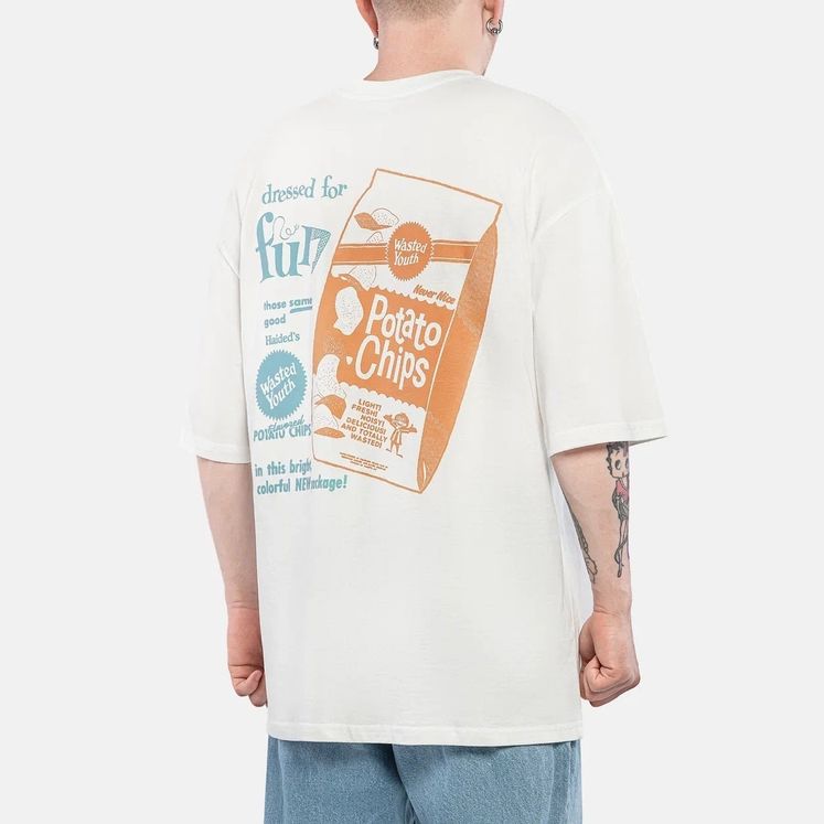 Футболка HAIDED CHIPS, экрю
