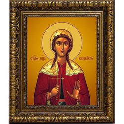 Кириакия Римская мученица. Икона на холсте.