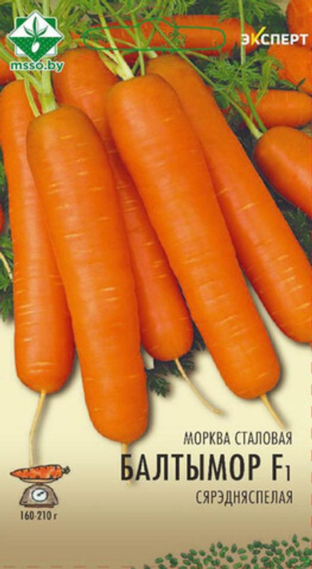 Морковь "Балтимор F1" 0,3г, Нидерланды.