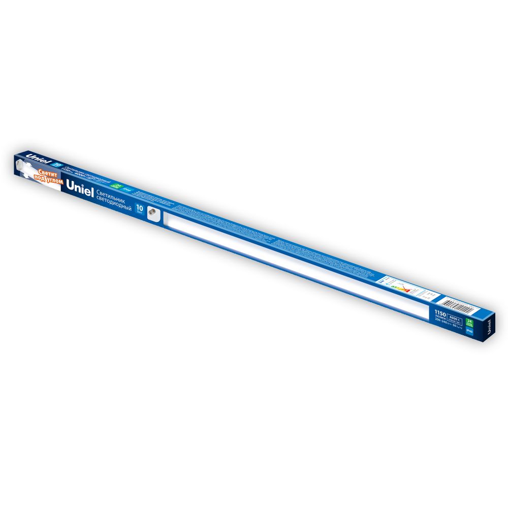 ULI-L10-10W-4000K IP40 WHITE Светильник линейный светодиодный. угловой. 600мм. Белый свет 4000K. Белый. ТМ Uniel