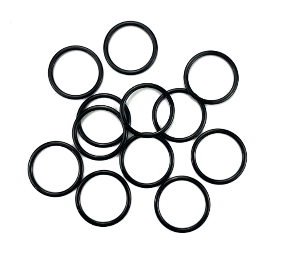 Кольцо металл черный 20 мм