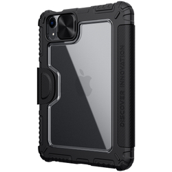 Чехол книжка от Nillkin для планшета iPad Mini 6 с 2021 года и iPad Mini 7 с 2024 года, серия Bumper Pro, с защитной шторкой для камеры