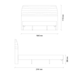 Основание кровати 150x200 ENZAHOME CORDELL EH57721