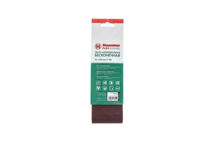 Лента шлиф. Hammer Flex 212-012 75 Х 533 Р 150  по 3 шт.
