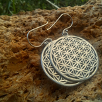 Серьги ЦВЕТОК ЖИЗНИ, серебро