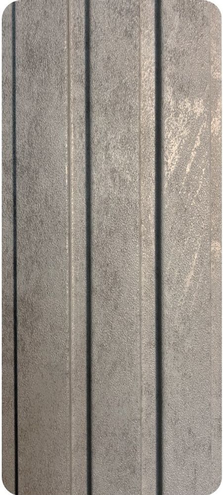 Реечная стеновая панель МДФ, Бетон серый