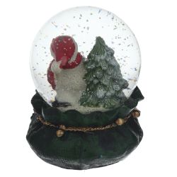 GAEM Фигурка декоративная "Снеговик" в стекл шаре, L6 W6 H8,5 см, 2в.