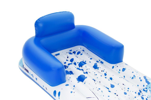 яяБас Шезлонг надувной BestWay для отдыха на воде 161х84см