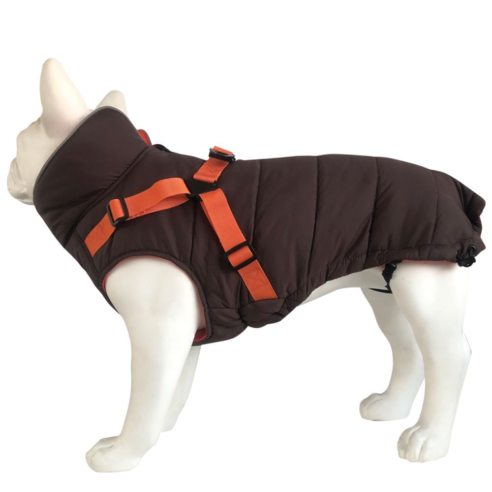 Попона утепленная со шлейкой Triol &quot;Active&quot; OUTDOOR XL, коричневая 40 см