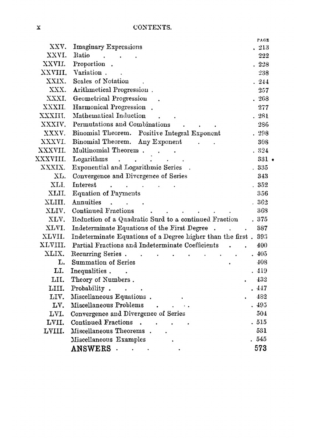 Algebra for the use of colleges and schools. With numerous examples | I. Todhunter