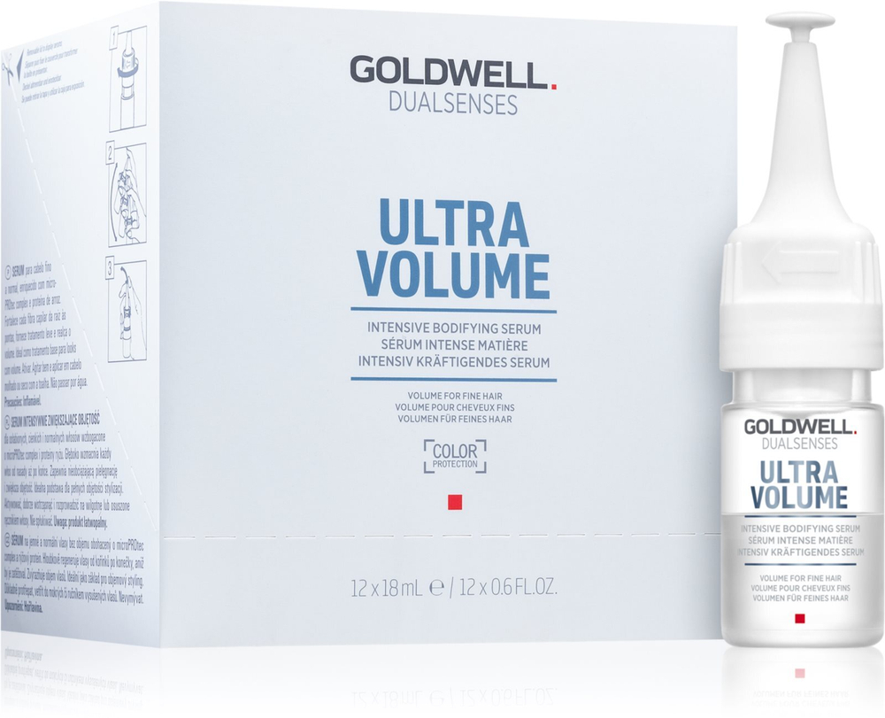 Goldwell Dualsenses Ultra Volume - несмываемая сыворотка для тонких волос /   12x18  ml  / GTIN 4021609061540
