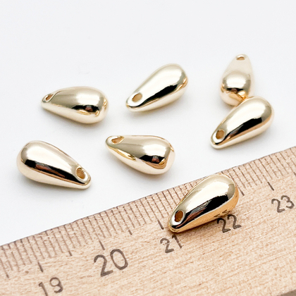 Подвеска Капля, цвет золото, размер 12,5*6,5 мм, цена за 1 шт