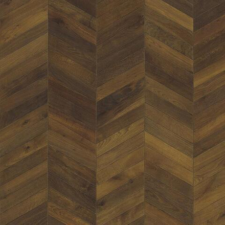 Инженерная доска Kahrs Дуб Шеврон темно-коричневый DARK BROWN