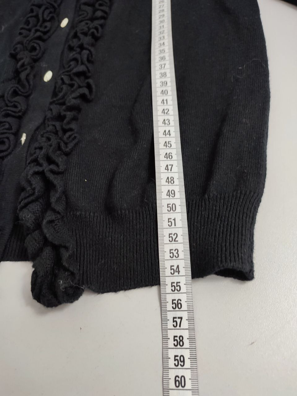 Кардиган на пуговицах с рюшами 42 размер