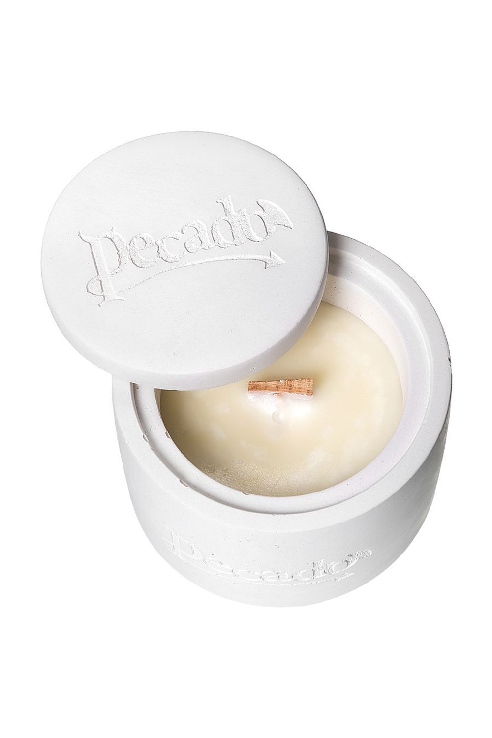 Ароматическая свеча Pecado, Plum & Cashmere, круглая с крышкой