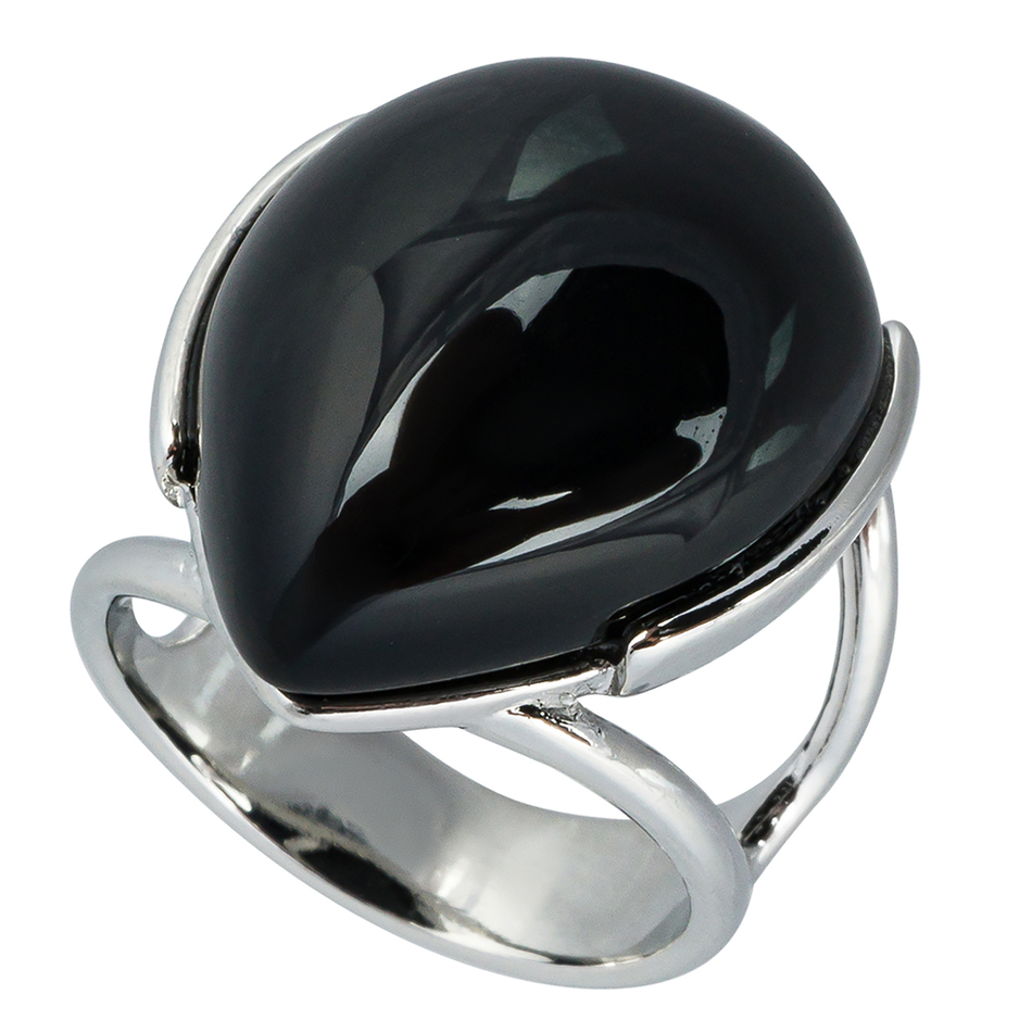Кольцо Possebon Agata Preto K0953.4 16 S
