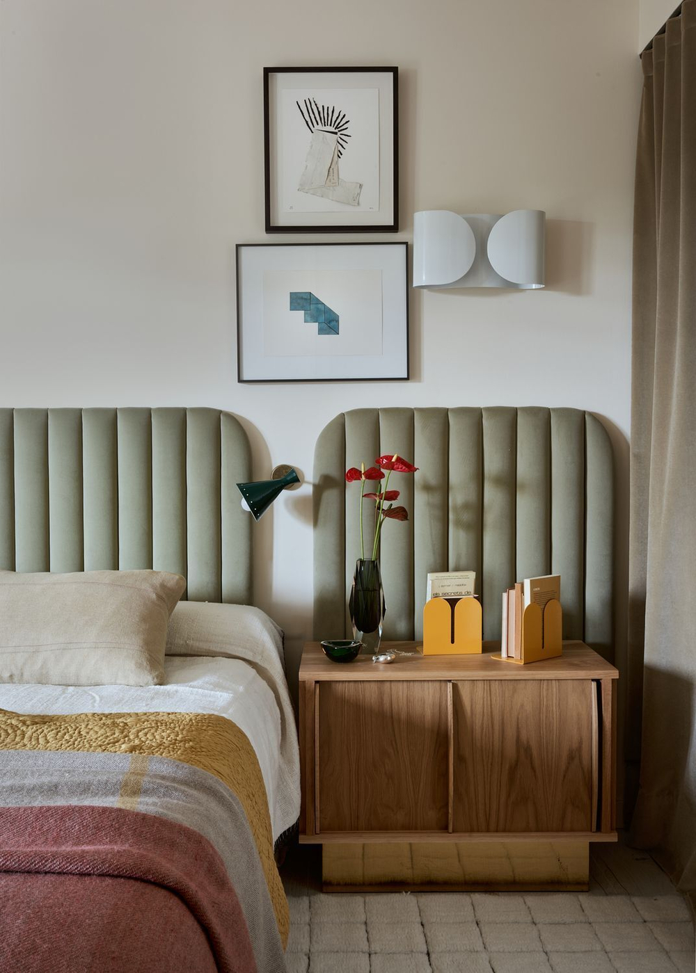 Шерстяной стираемый ковер Lorena Canals Mosaic Natural R (80 x 230 см)