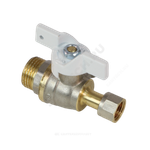 Кран для манометра шаровой латунь 1125 Standard Ду 15 Ру40 НР/нак/гайка G1/2" Aquasfera 1125-02