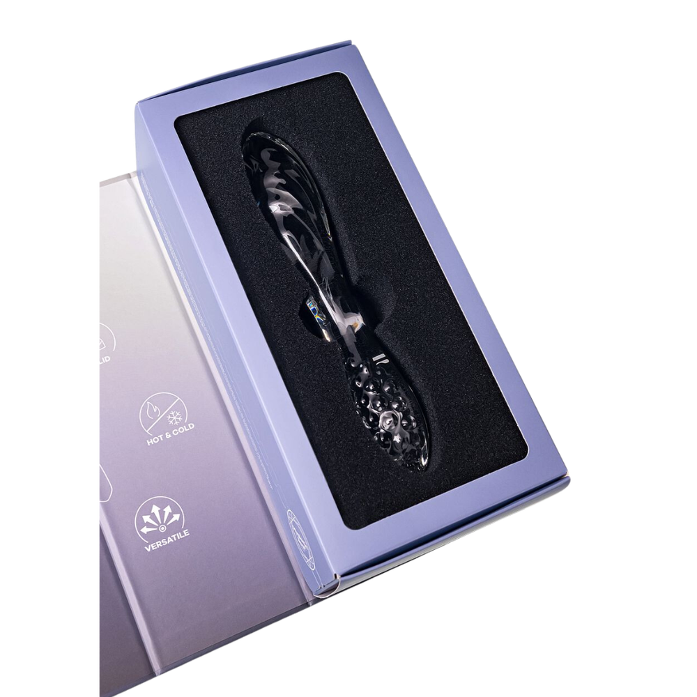 Фаллоимитатор из стекла с интенсивным рельефом Satisfyer Dazzling Crystal
