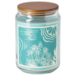 Свеча ароматическая IKEA BUKETTAPEL (БУКЕТТАПЕЛЬ), Бергамот и кедровое дерево, Бледно-зеленый, 100 часов