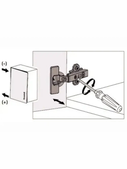 Петля накладная с доводчиком быстрого монтажа