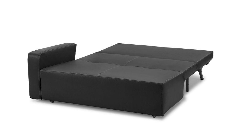 Диван Лорма Galaxy Black 157*100*86 см, Черный Экокожа Аккордеон Фиеста