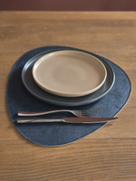 Набор из 4-х двухсторонних сервировочных салфеток drop, 33х41 см, синий/светло-серый