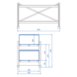 Стеллаж аккумуляторный SKAT SBR-80FT-10-1-2