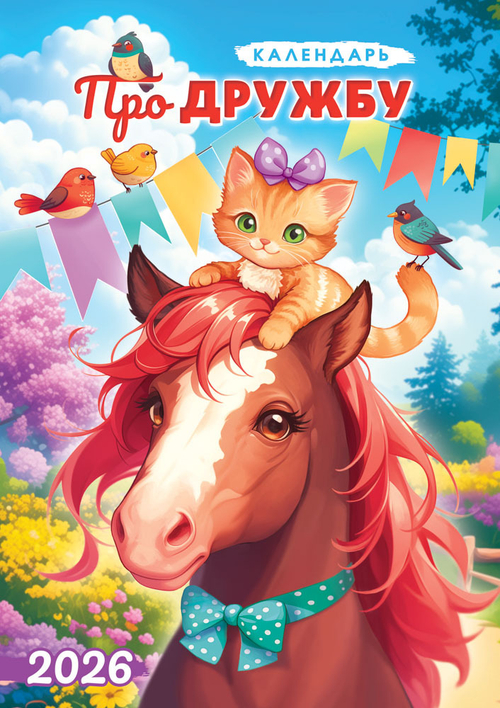 Календарь ригельный (РБ, в упаковке) Календарь про дружбу