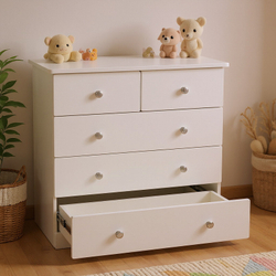 Детский пеленальный комод Mr Sandman Joss 5 ящиков Белый