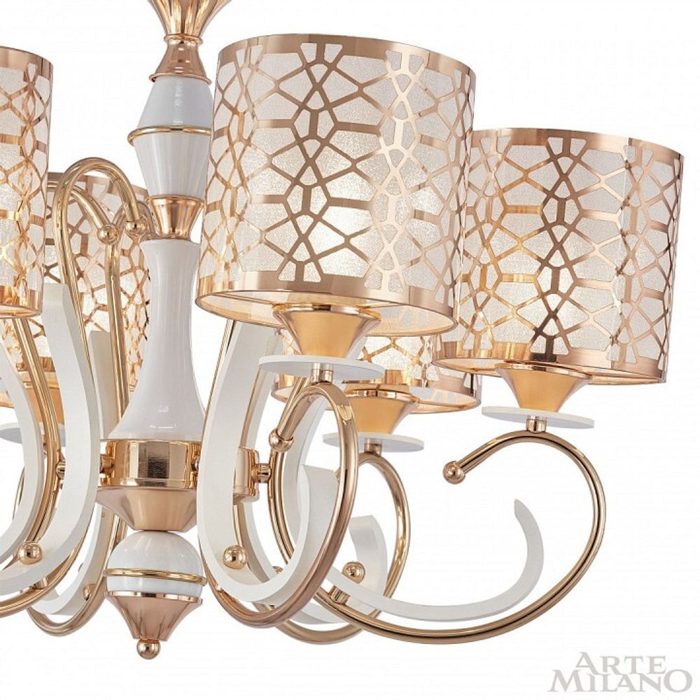 Подвесная люстра Arte Milano Florentia-1237 301237/6 Wh/Gd