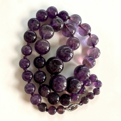 Бусы. Сила фиолета. Аметист